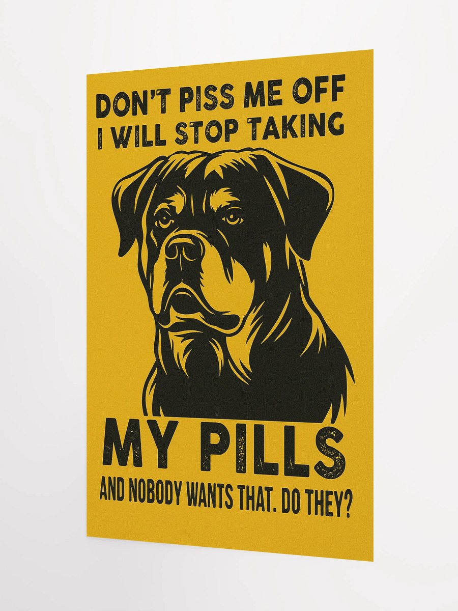 Rottweiler Pill Reminder Poster product image (8)