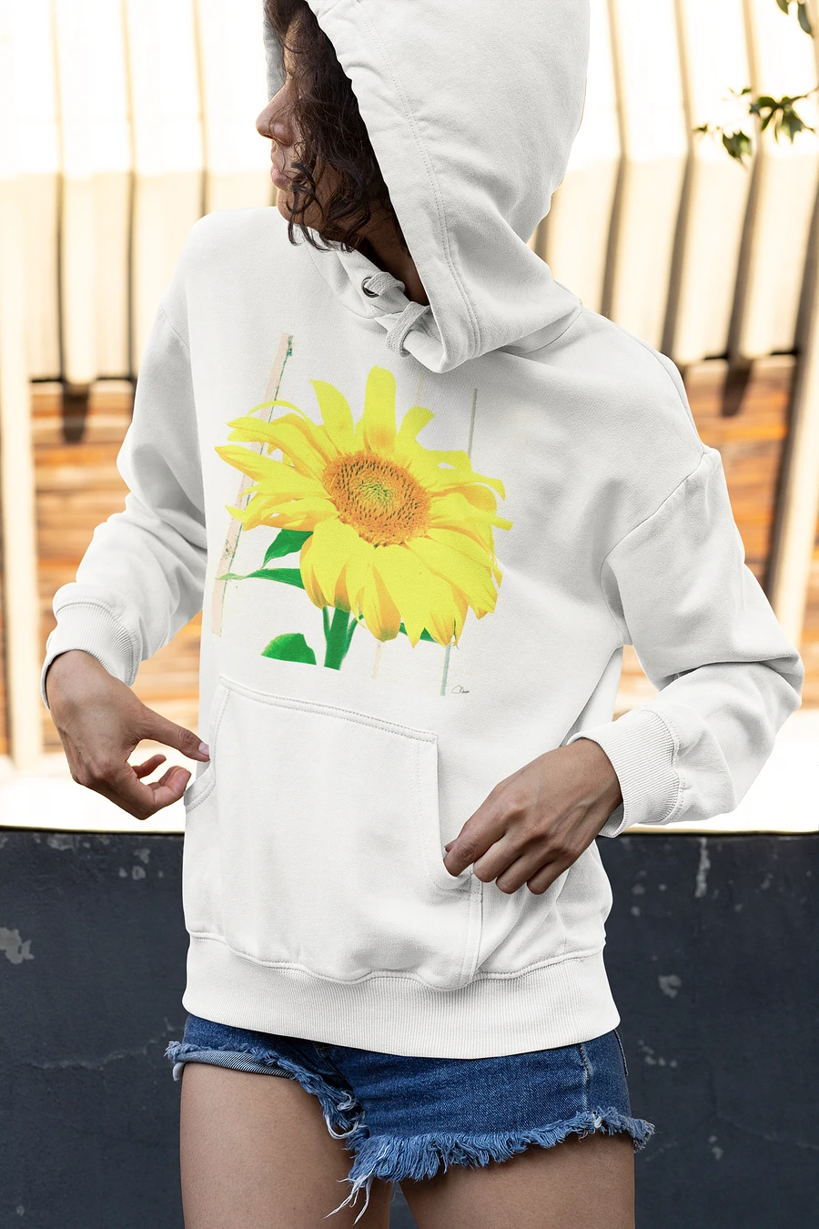 Sunflower Picture Unisex Hoodie product image (4)