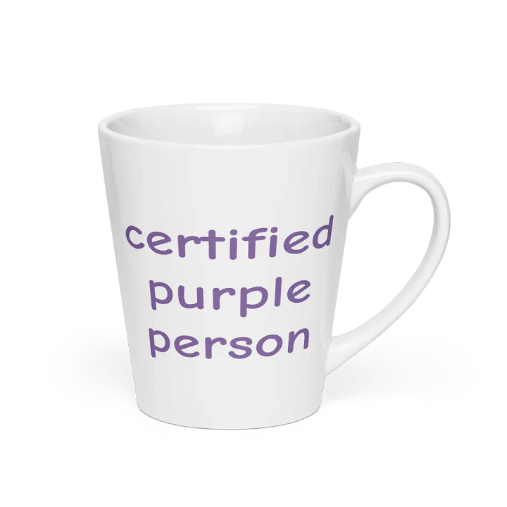Certified Purple Person Latte Mug 12oz product image (2)