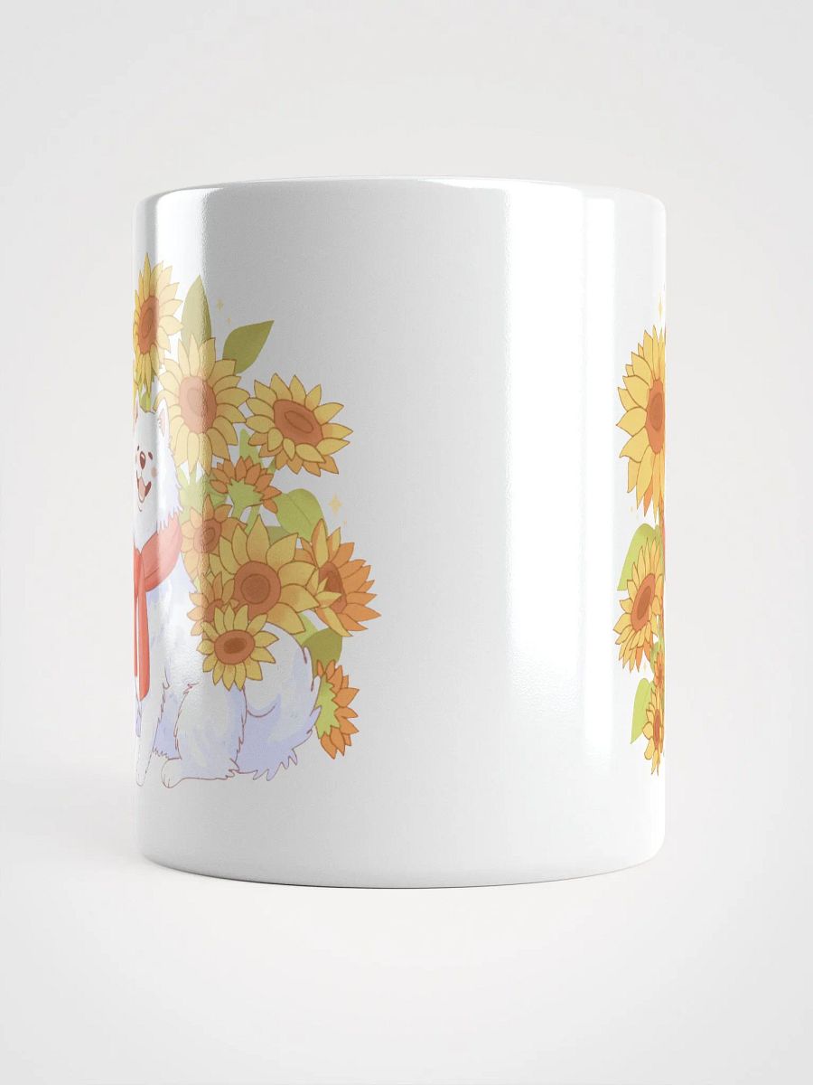 Sunflower Samoyed Pup Double Vision Mug product image (5)