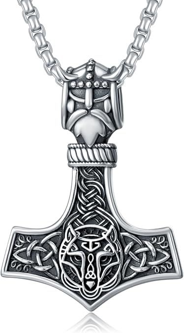 Forged In Valhalla® Thor’s Hammer Viking Necklace – 925 Sterling Silver Pendant for Men product image (2)