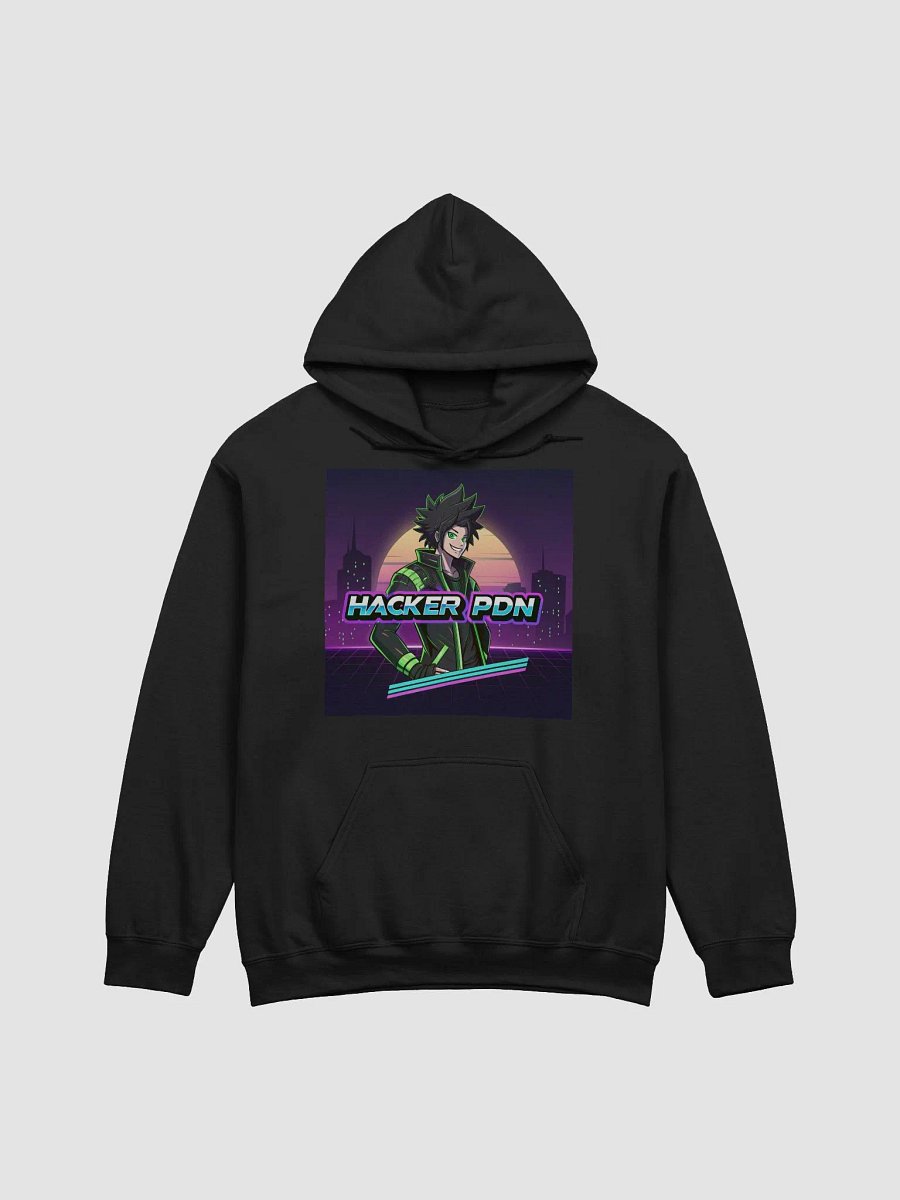 Neon Hacker City Classic Hoodie product image (2)