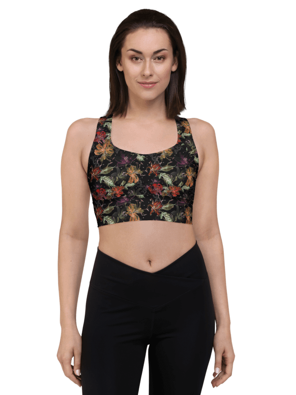 Starry Night | Recycled Longline Sports Bra product image (1)