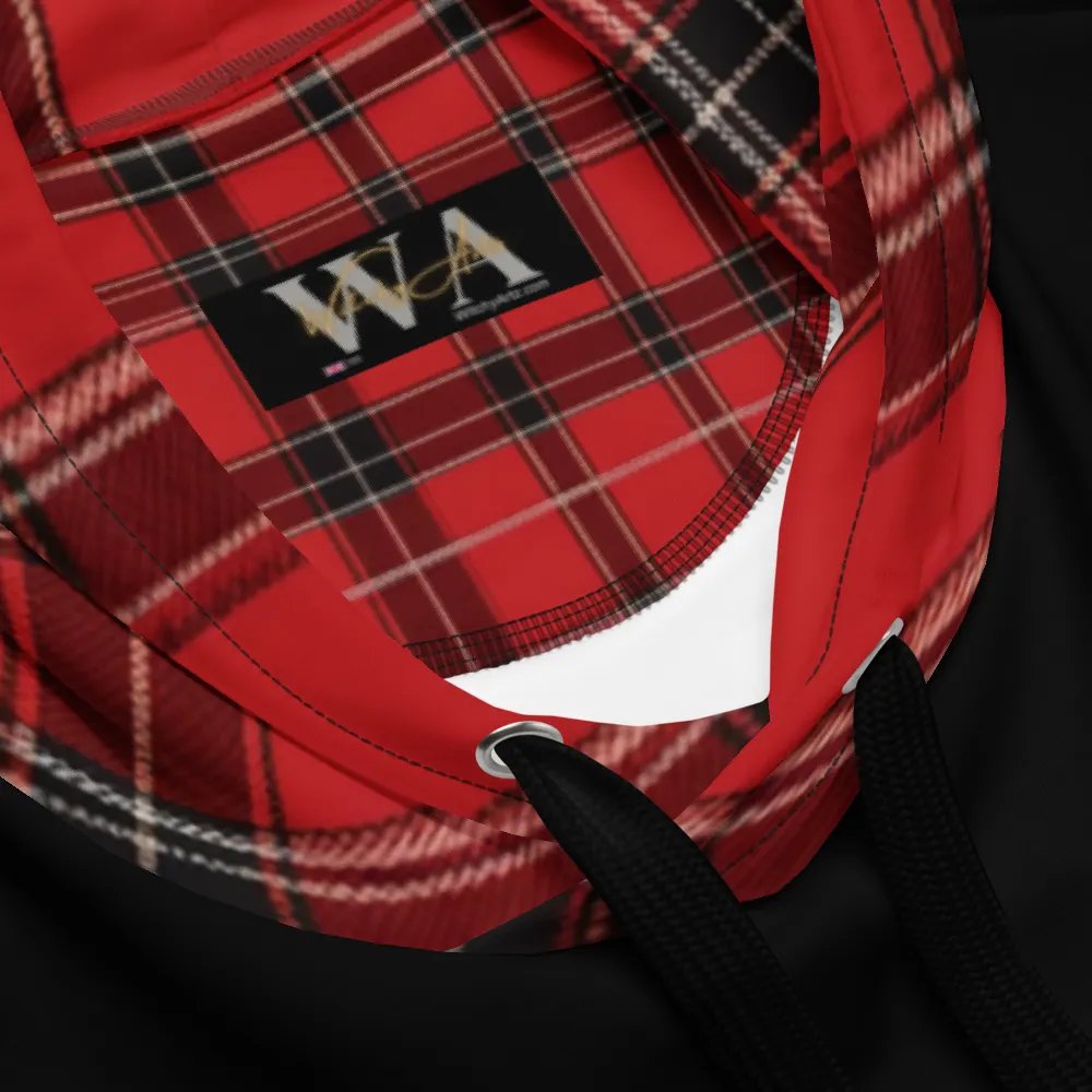 Red Tartan Brit Artz Hoodie product image (4)
