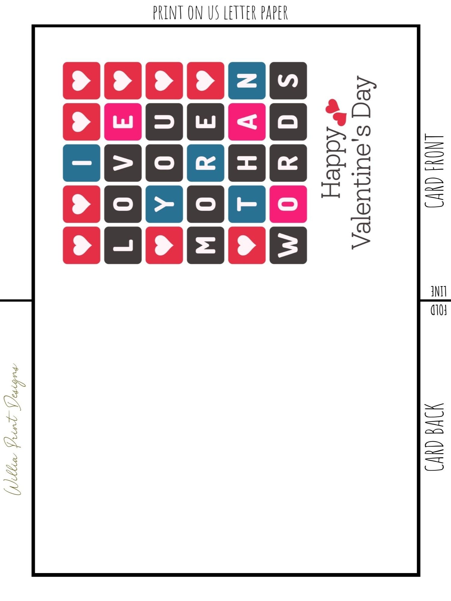 I Love You More than Words Valentine's Day Card product image (3)