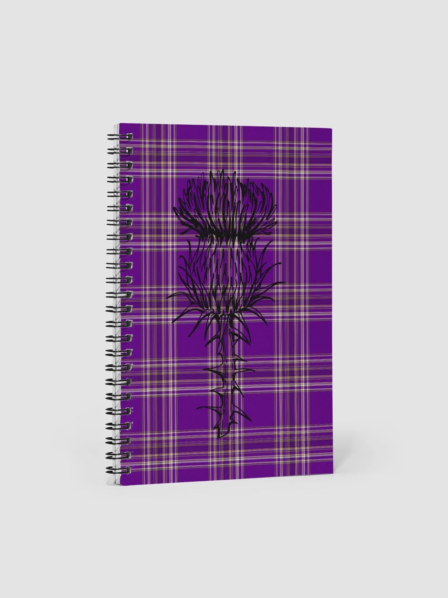 Thistle Tartan Dreams Spiral Notebook product image (1)