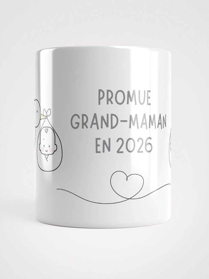 Mug Blanc - Promue Grand-Maman en 2026 - Cigogne Annonce Naissance - Cadeau Original product image (1)