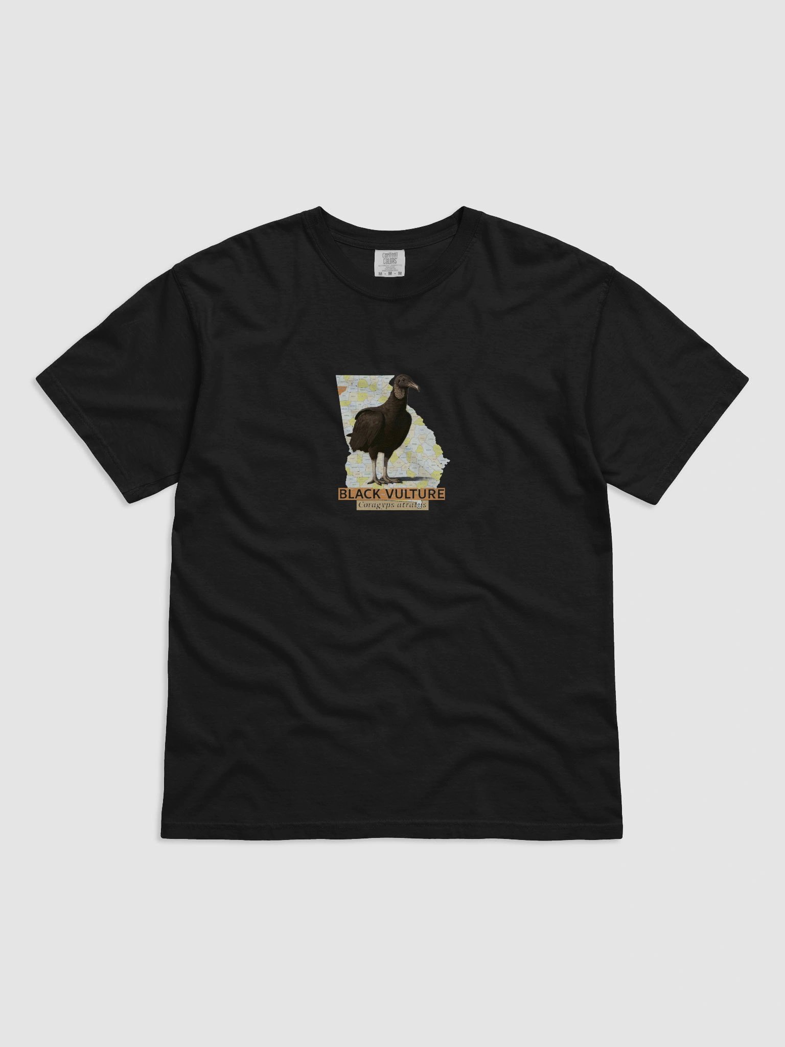 Georgia Black Vulture Map T-Shirt product image (3)