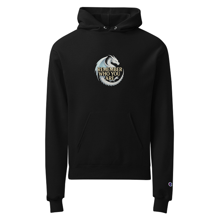 ❄️ White Dragon Hoodie – “Remember Who You Are” (Champion Edition) product image (1)