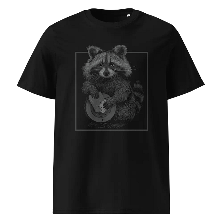 T-Shirt Raton Laveur qui fait la Vaisselle - Unisexe, 100% Coton Bio product image (1)