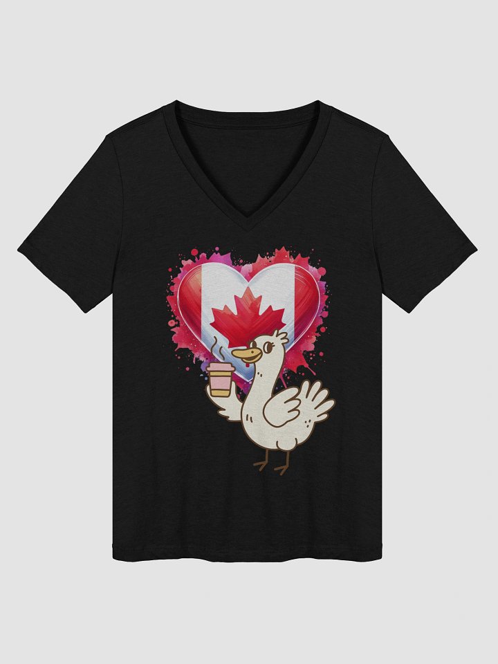Quirky Duck Coffee Love V-Neck Tee product image (1)