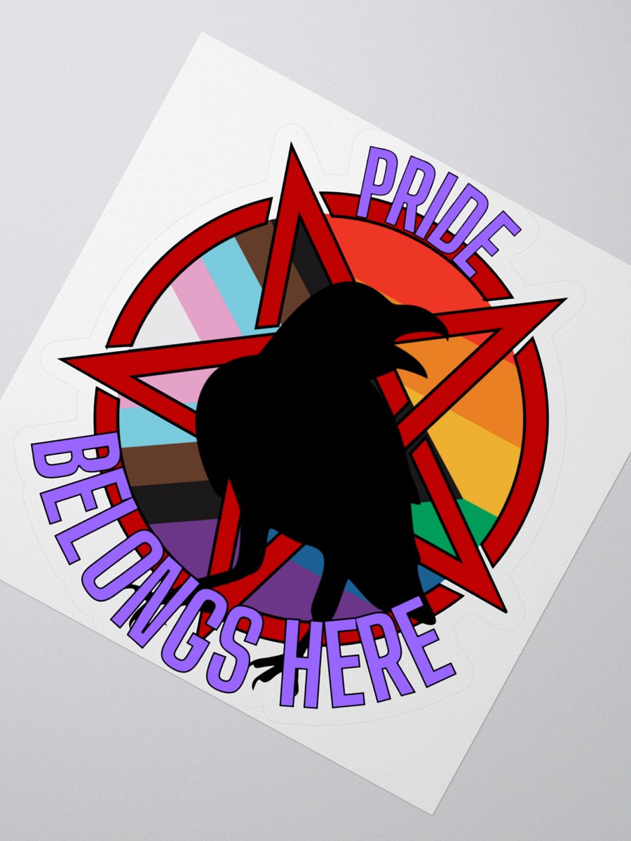 Pride Belongs Here Sticker product image (2)