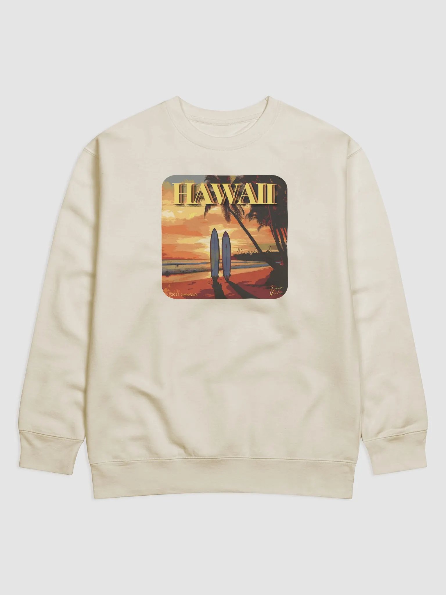 Jimee Vic's Waikiki Sunset Boards Crewneck Sweatshirt product image (2)