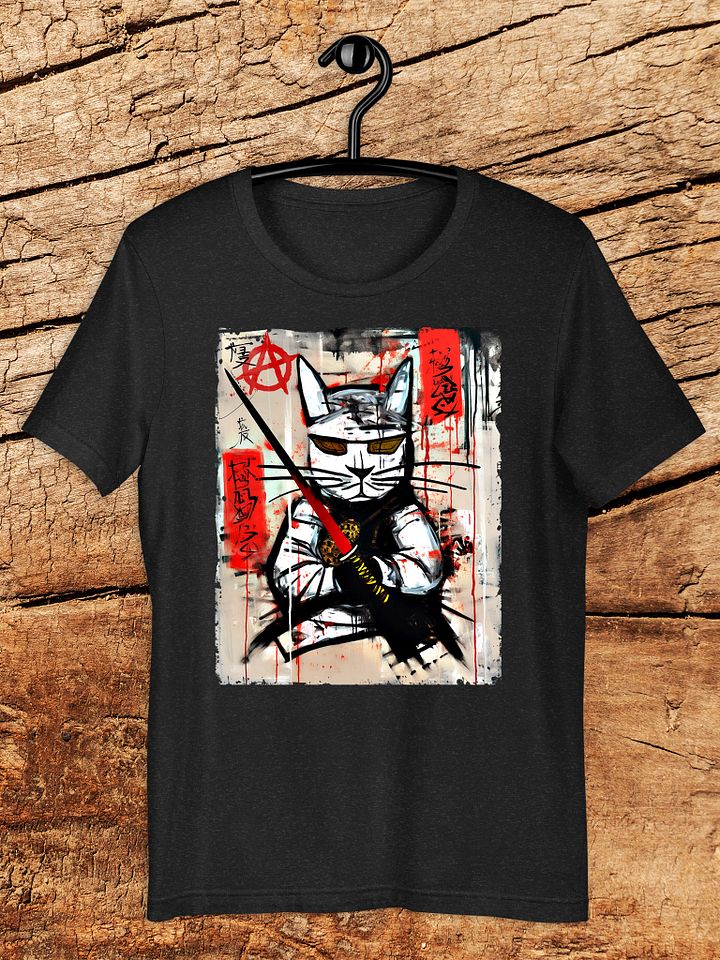 Samurai Cat Graphic T-Shirt product image (1)