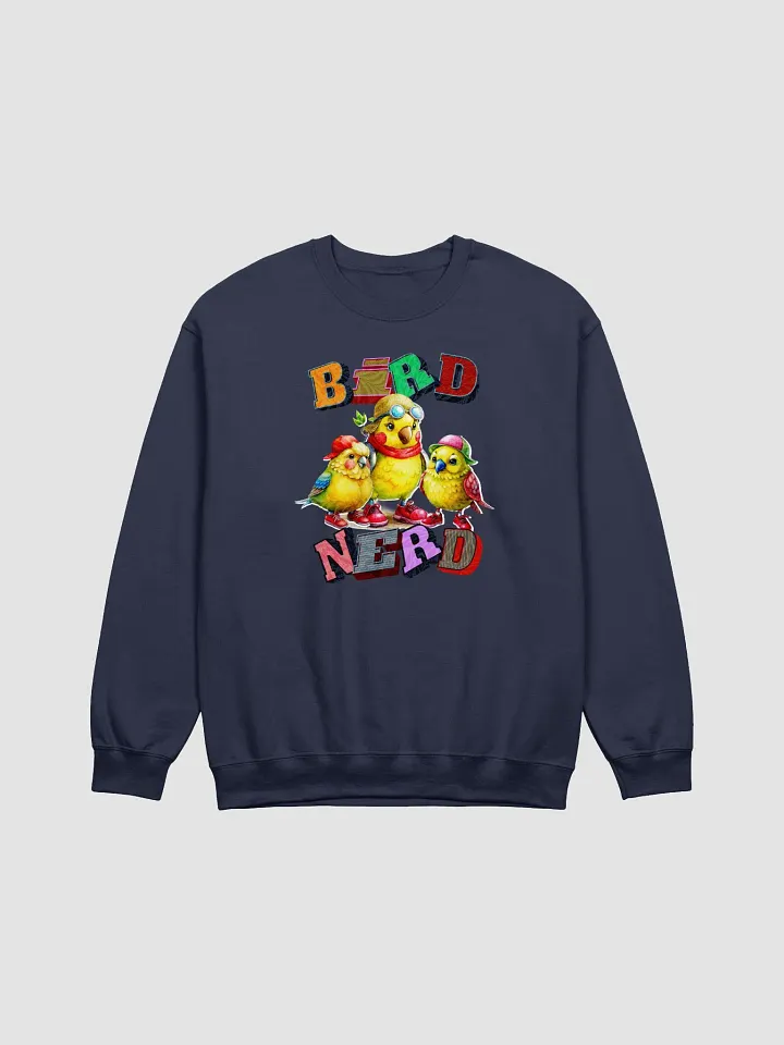 Bird Nerd Yellow Budgie Air-Spun Classic Crewneck product image (13)