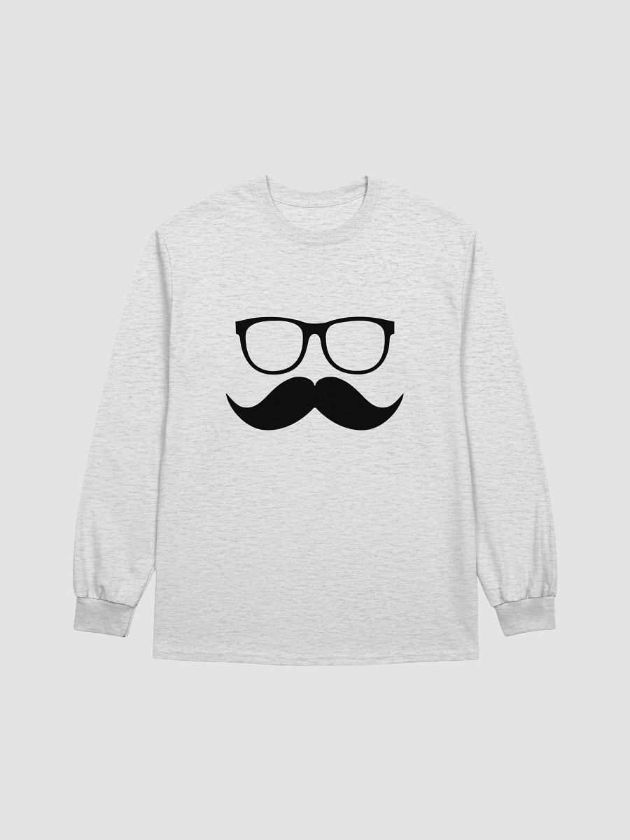 Black Moofstache Long-Sleeve Tee product image (4)