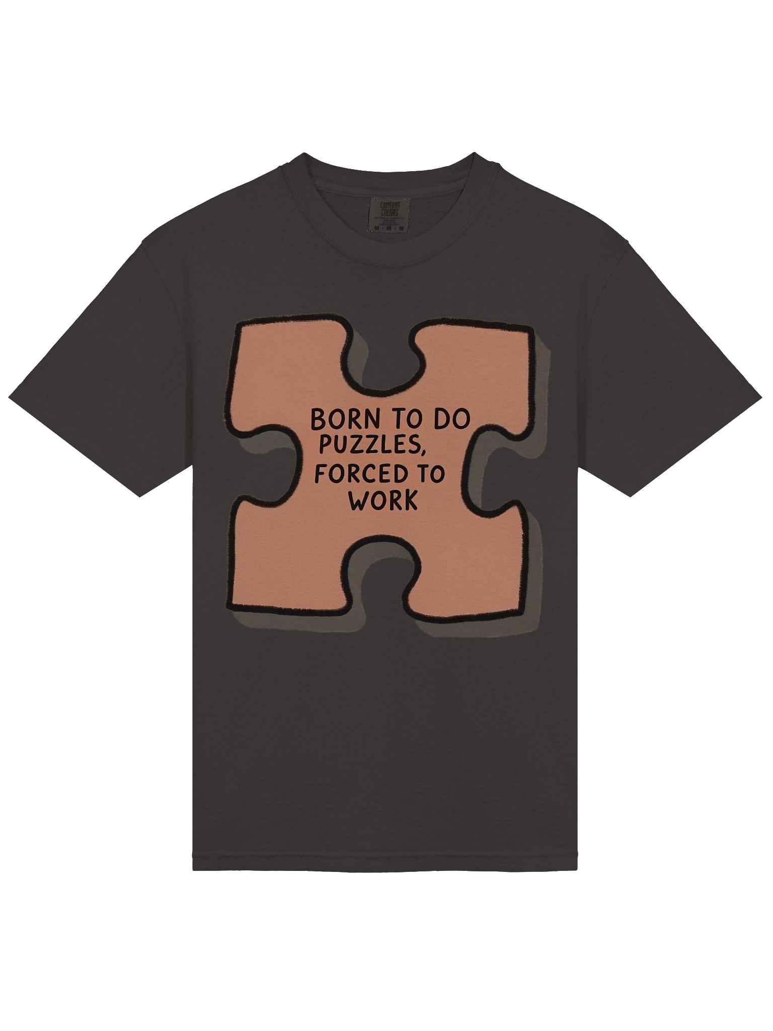 Born to Do Puzzles – Funny Puzzle Lovers Graphic Tee for Work & Play product image (4)