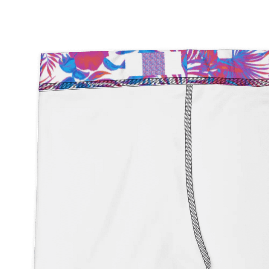 leggings  in  blue and pink colors tropical leaves design. Perfect for holiday vibes product image (9)