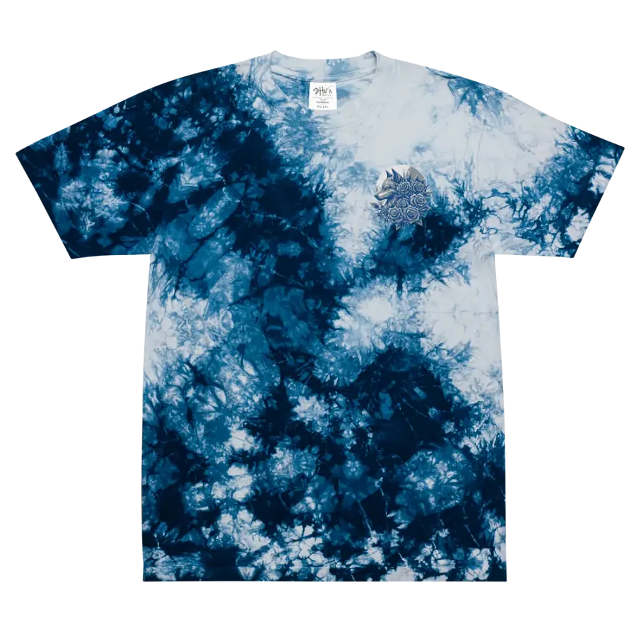 Midnight Roses Wolf Embroidered Tie-Dye Tee product image (2)