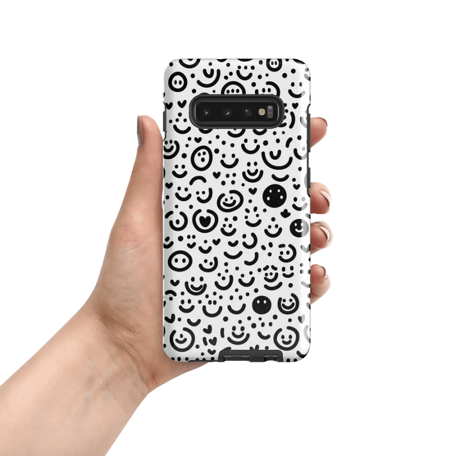 Whimsical Smiley Faces Tough Case product image (55)