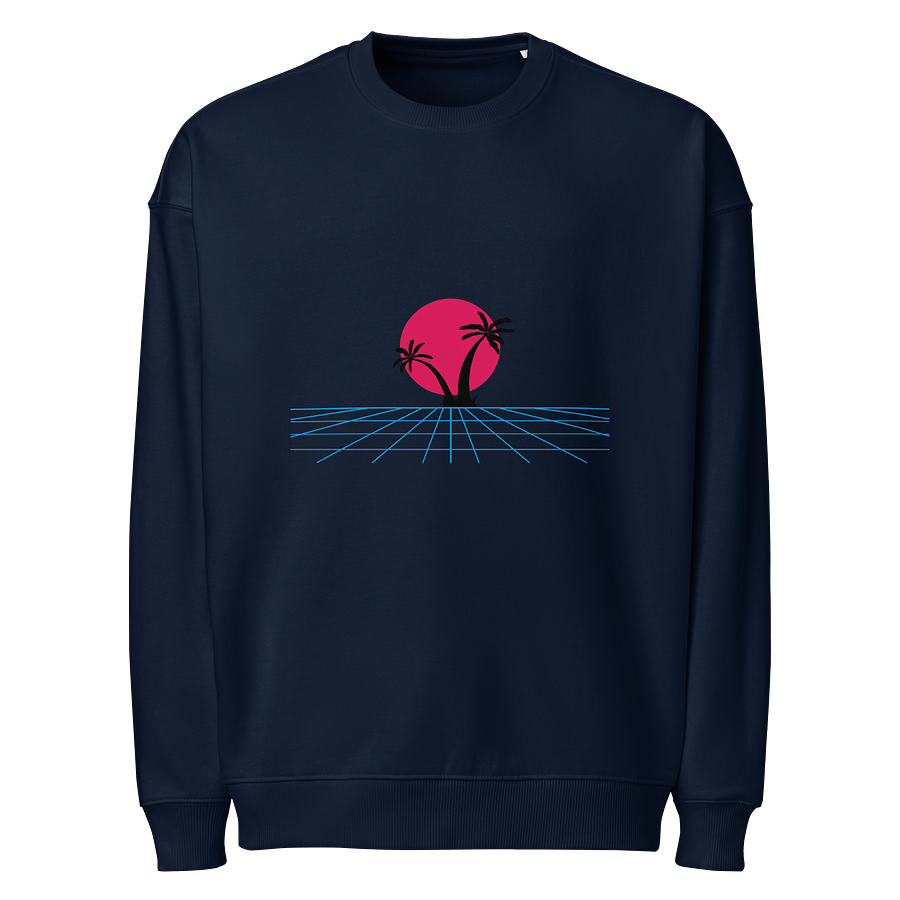 Neon Sunset Organic Oversized Sweatshirt product image (1)