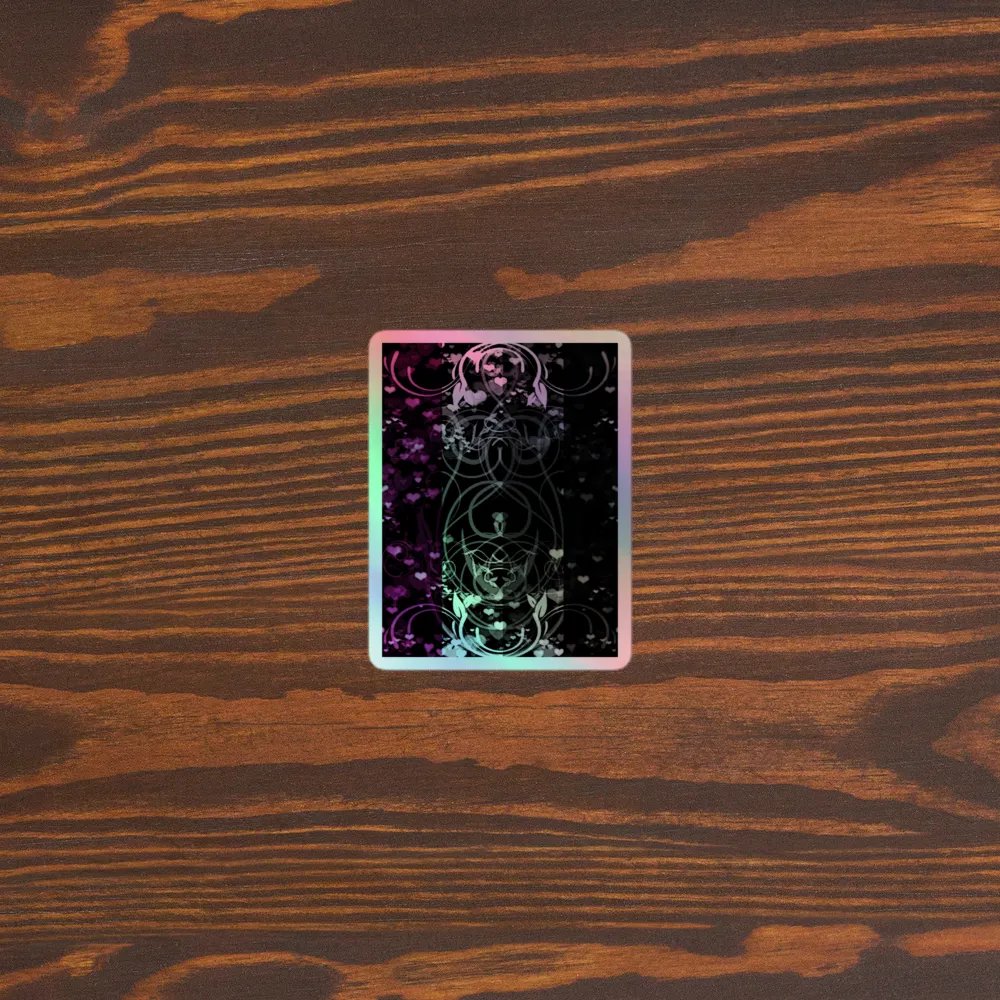 Asexual Flag Sticker (Flourish Variation) product image (3)