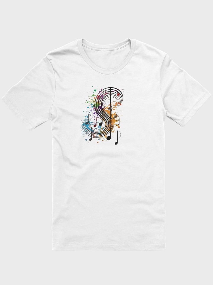 Music Note Splatter T-Shirt (Bella+Canvas Supersoft) product image (1)