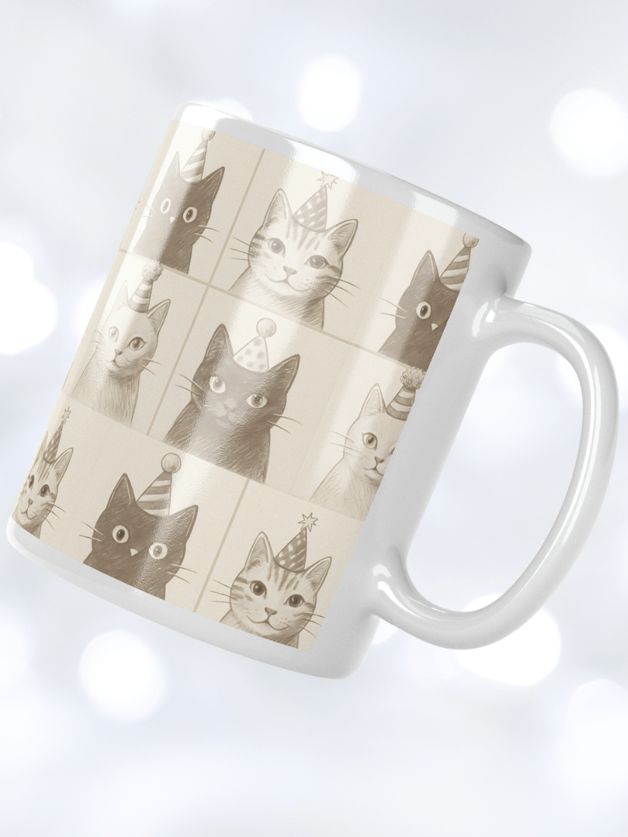 Party Cats White Glossy Mug product image (1)