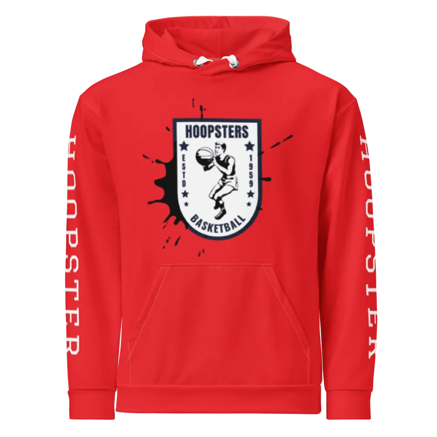 "Hoopsters Basketball" Vintage Red Hoodie product image (1)
