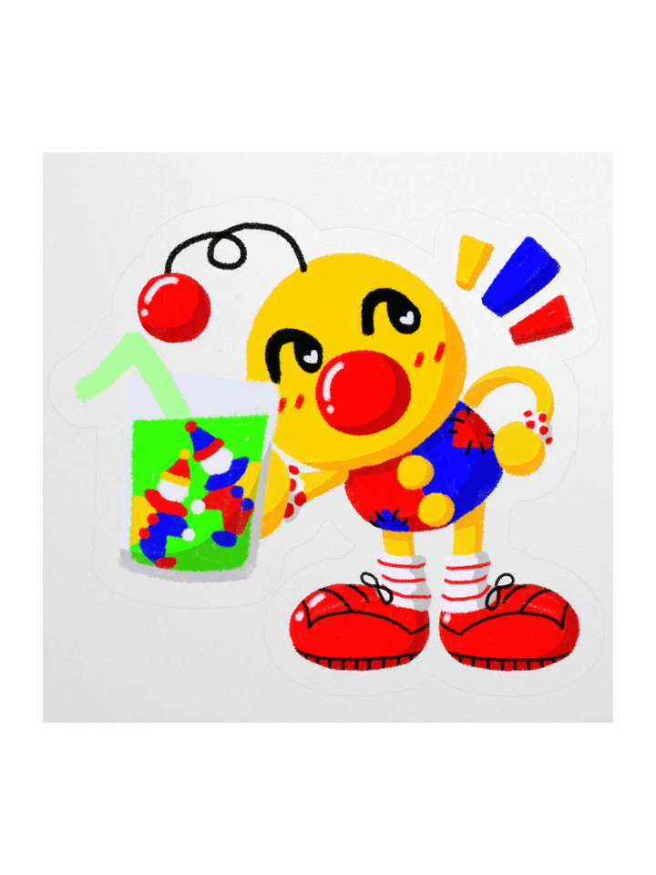 Boyoyoing Clown Soda Hearts Sticker product image (1)