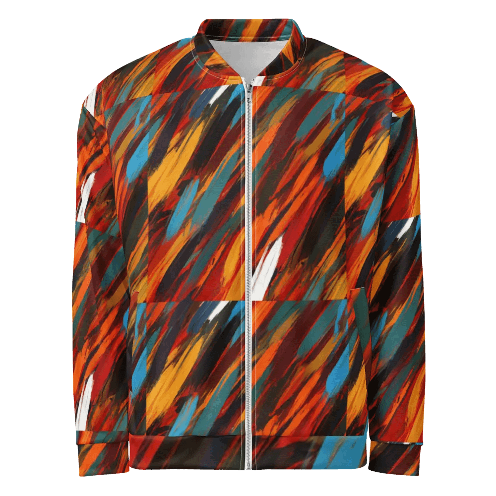 Vibrant Strokes All-Over Bomber Jacket product image (1)