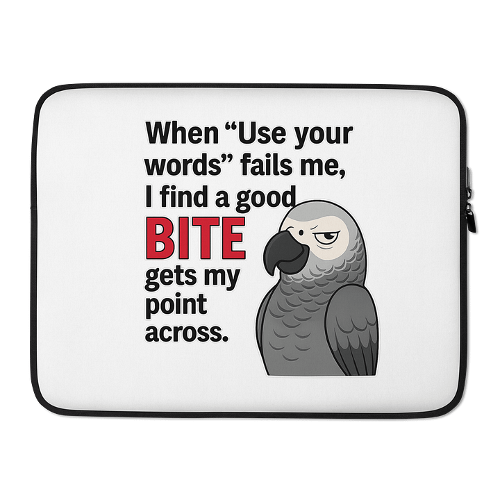 Grey Communication Skills Laptop Sleeve product image (2)