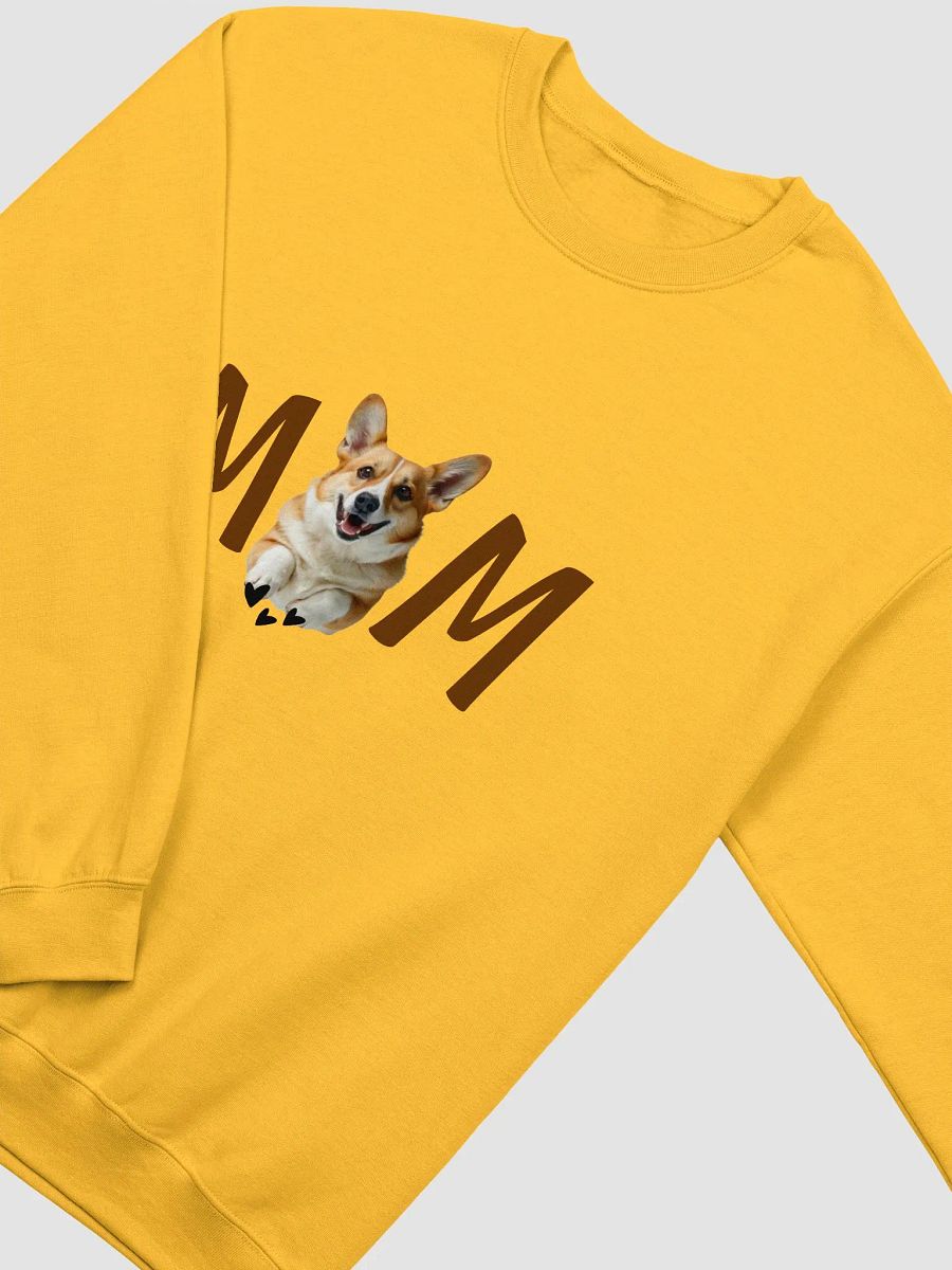 Corgi mom modern front and back design sweatshirt with sleeve print product image (4)