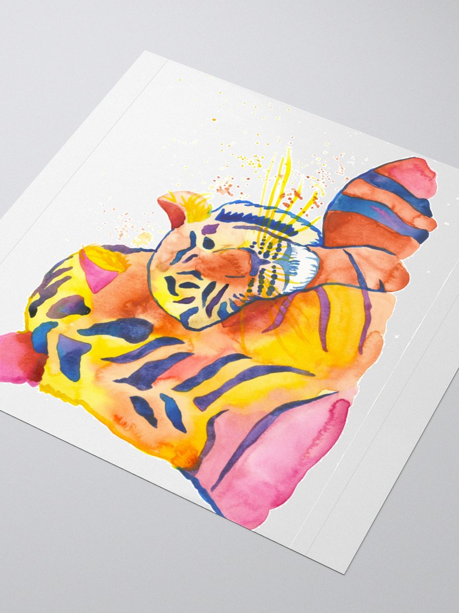 Cuddling Tigers Sticker product image (9)
