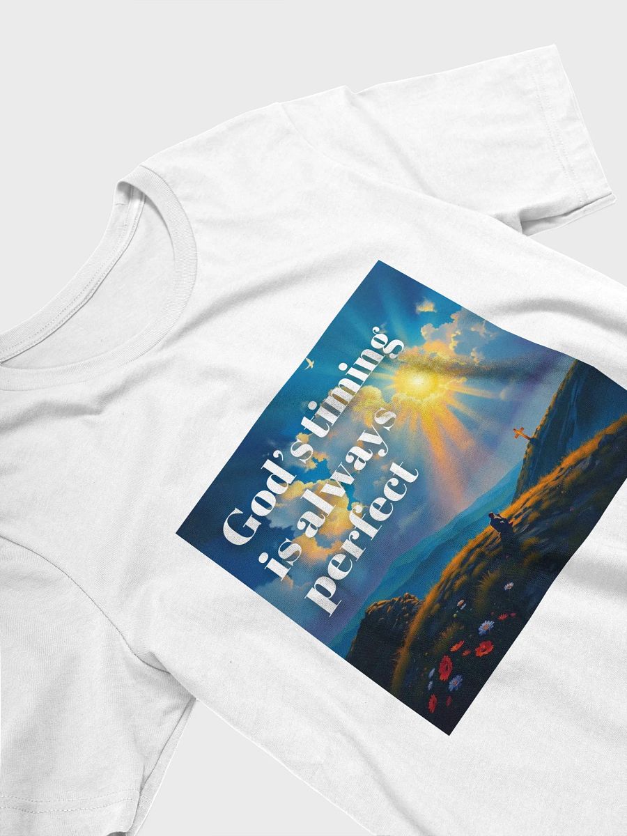Christian T-Shirt – God’s Timing Is Always Perfect | Scenic Faith Tee product image (9)