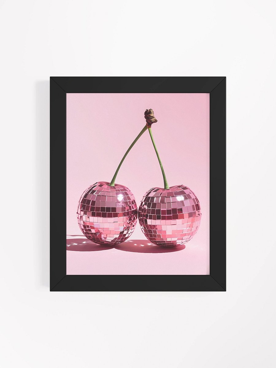 Cherry Disco Ball Framed Matte Poster product image (5)