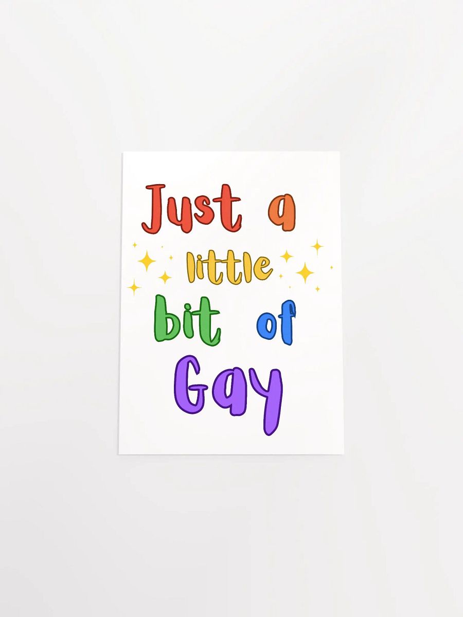just a little gay poster product image (4)