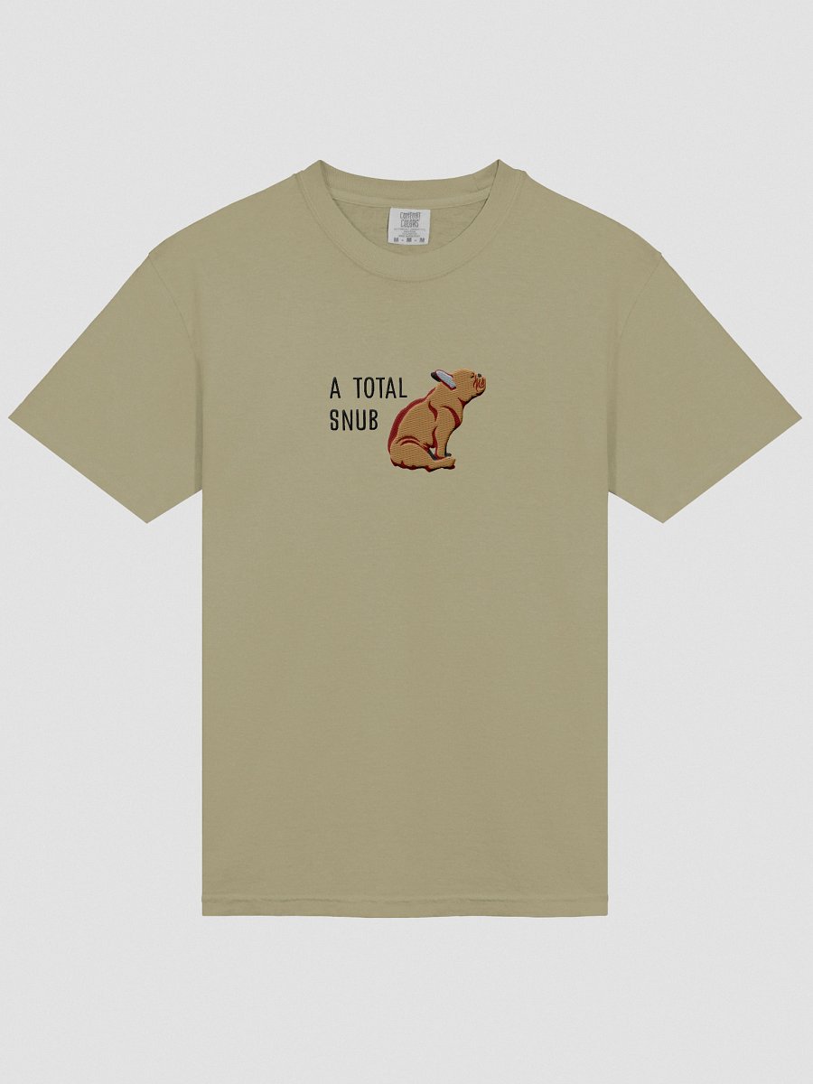 A Total Snub T-Shirt(Embroidered) of a French Bulldog(Tan) product image (13)