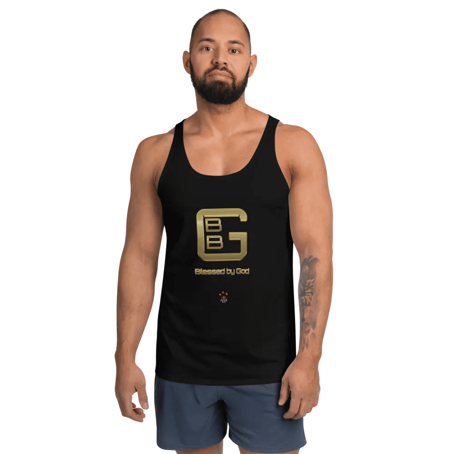 Black BBG Designer Logo Tank product image (1)