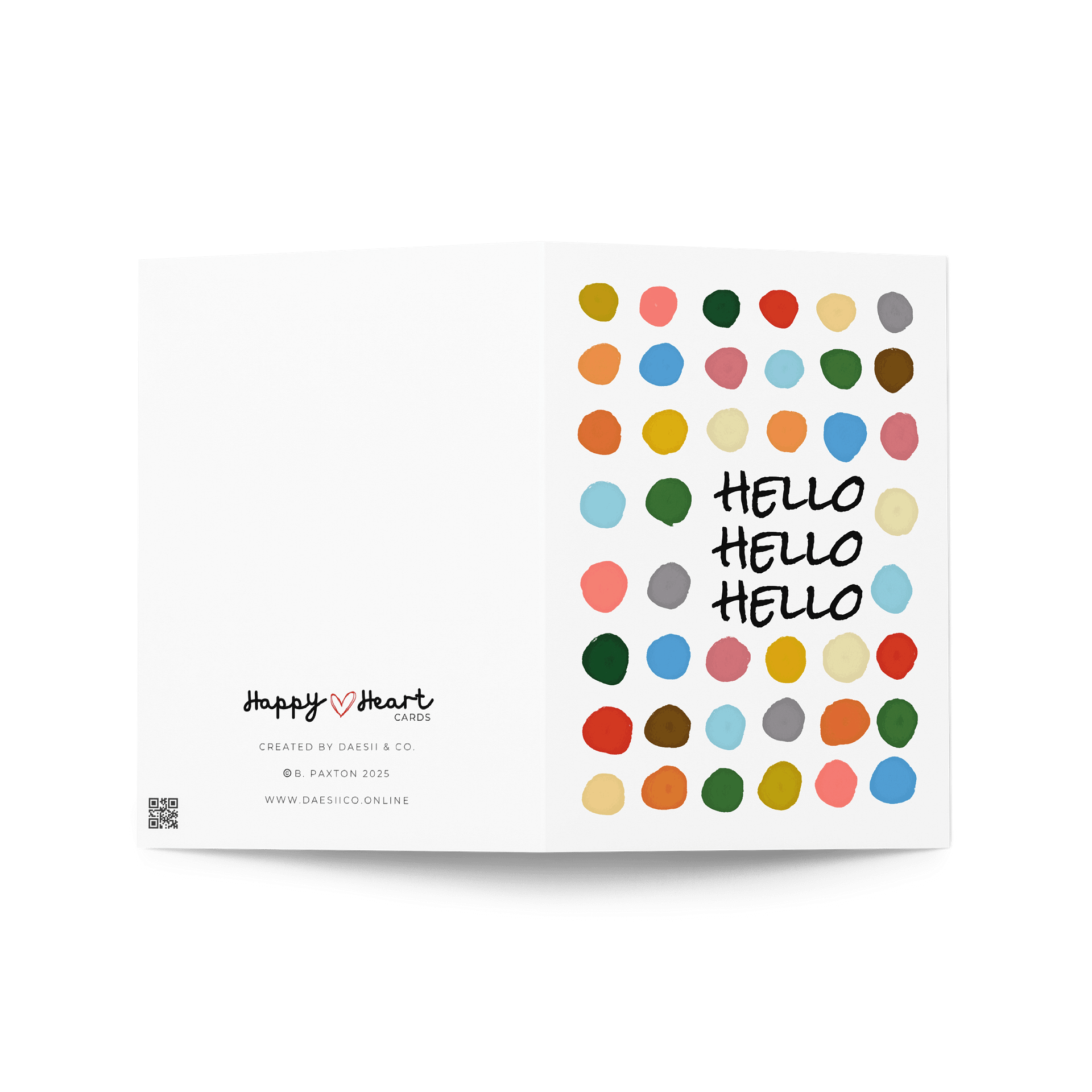 Hello Card | Playful Design, Blank Inside product image (2)