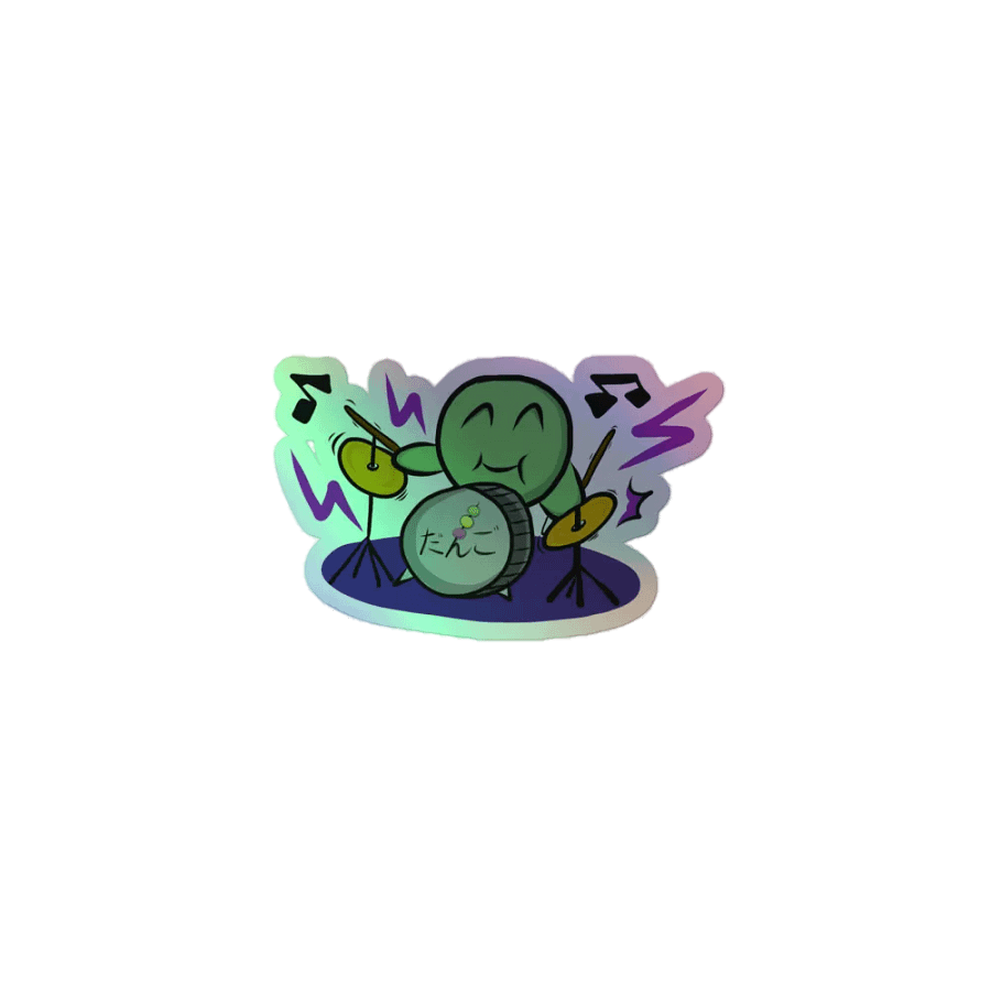 Dango Percusist - Holo Sticker product image (1)