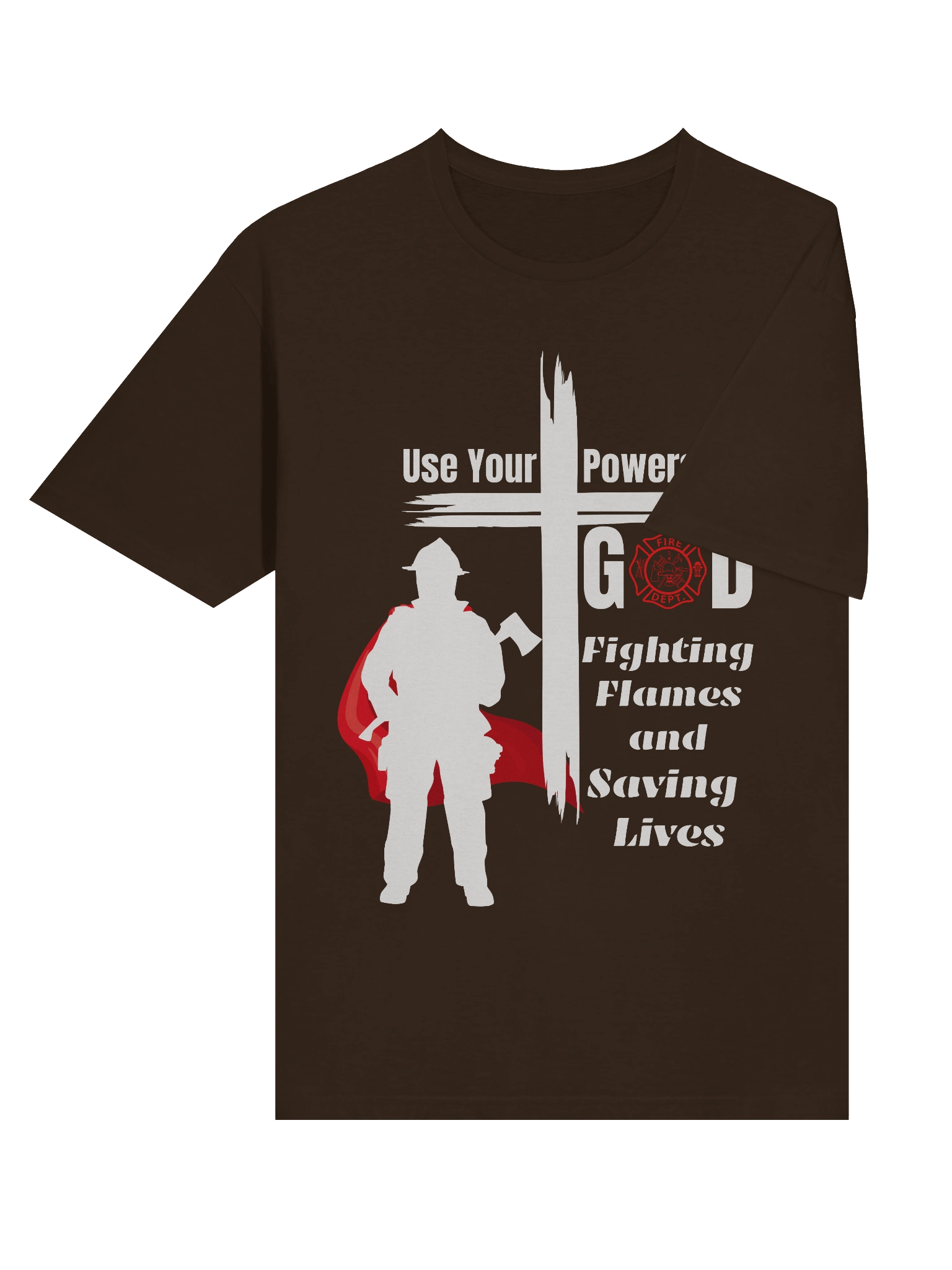 Use your powers for God - Marvel at His Goodness, Christian Firefighter Superhero T-Shirt product image (18)