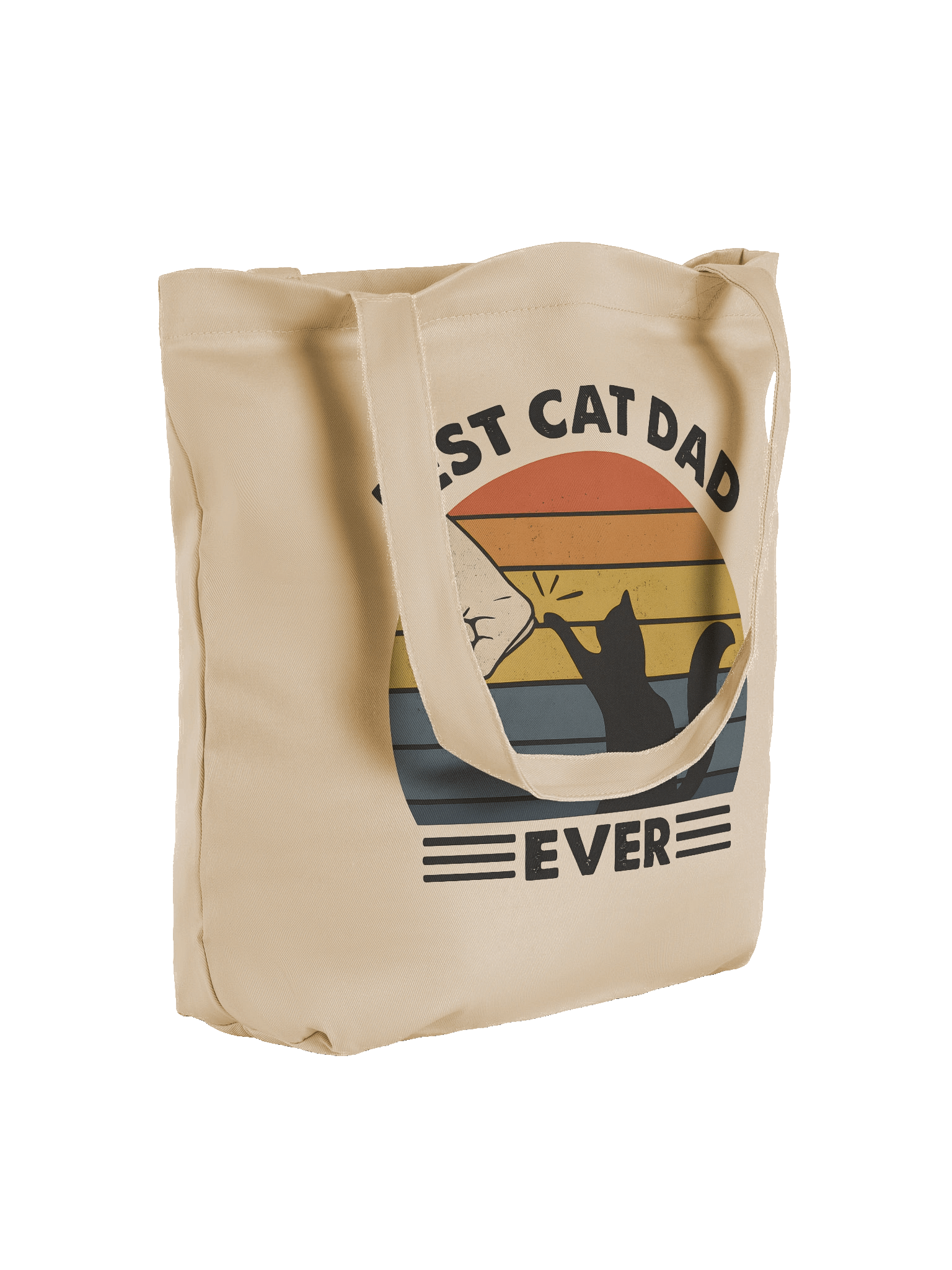 Cat Themed Tote Bag for Cat Dads – Best Cat Dad Ever Gift Idea product image (4)