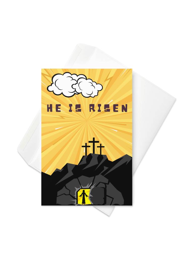 He Is Risen Retro Comic Greeting Card product image (2)