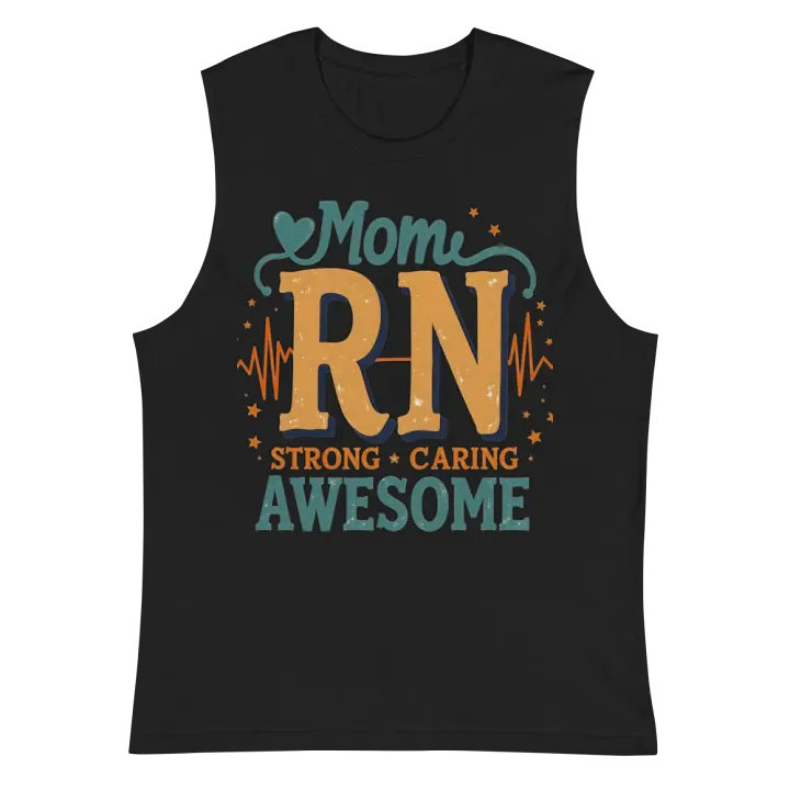 Mom RN Strong Muscle Tank product image (3)
