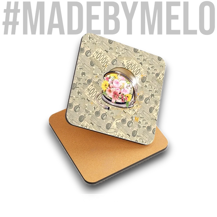 Vintage Floral Flyer - Coaster | #MadeByMELO product image (1)
