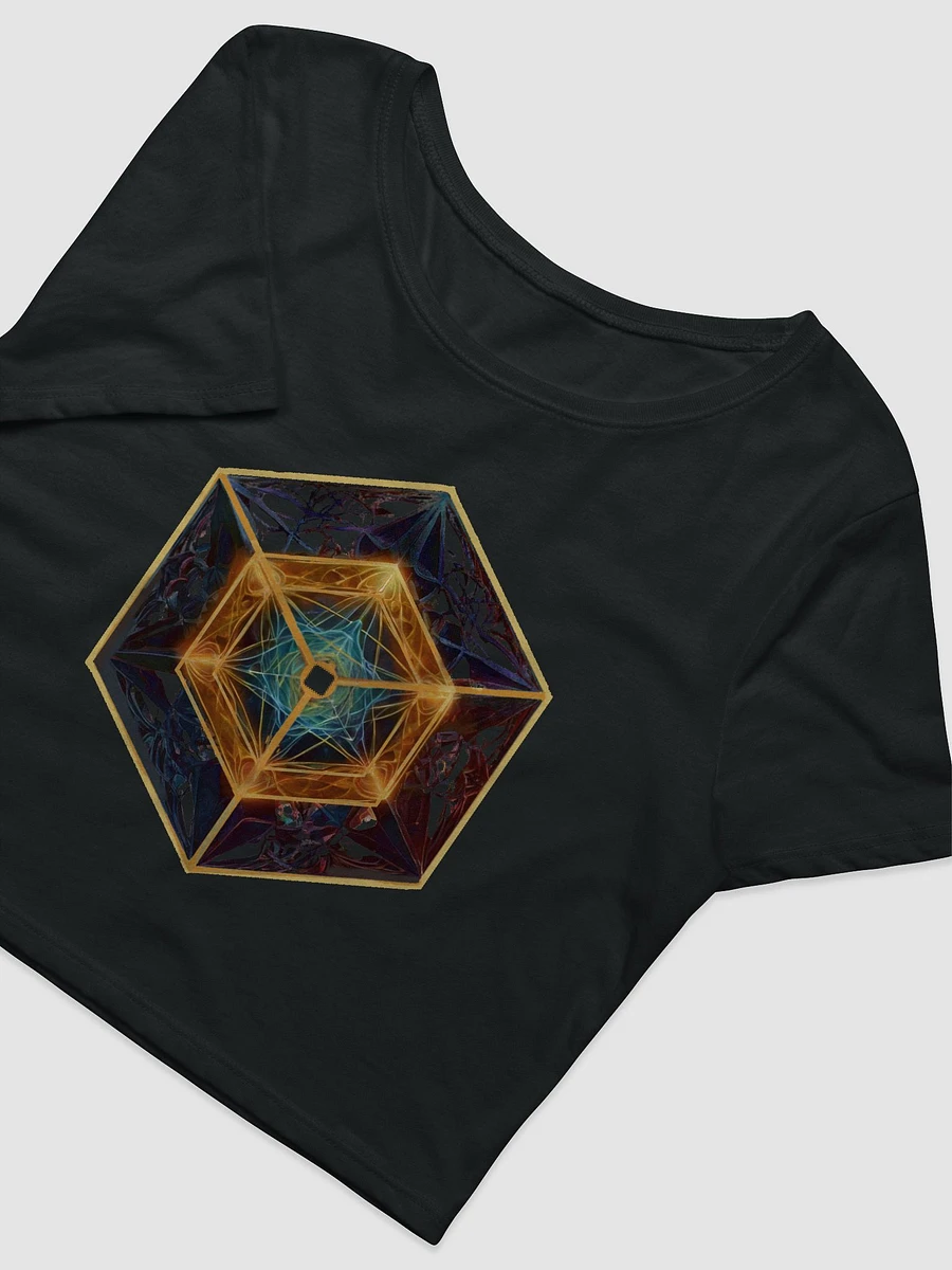 Geometric Optical Illusion Cube T-Shirt - Unique Visual Art product image (7)