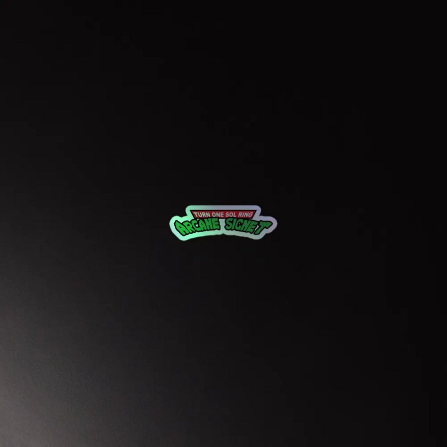 Turn One Sol Ring Arcane Signet - Holographic Sticker product image (2)