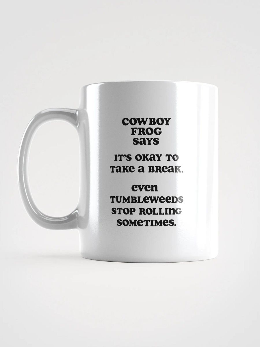 Cowboy Frog - Tumbleweeds Mug White product image (1)