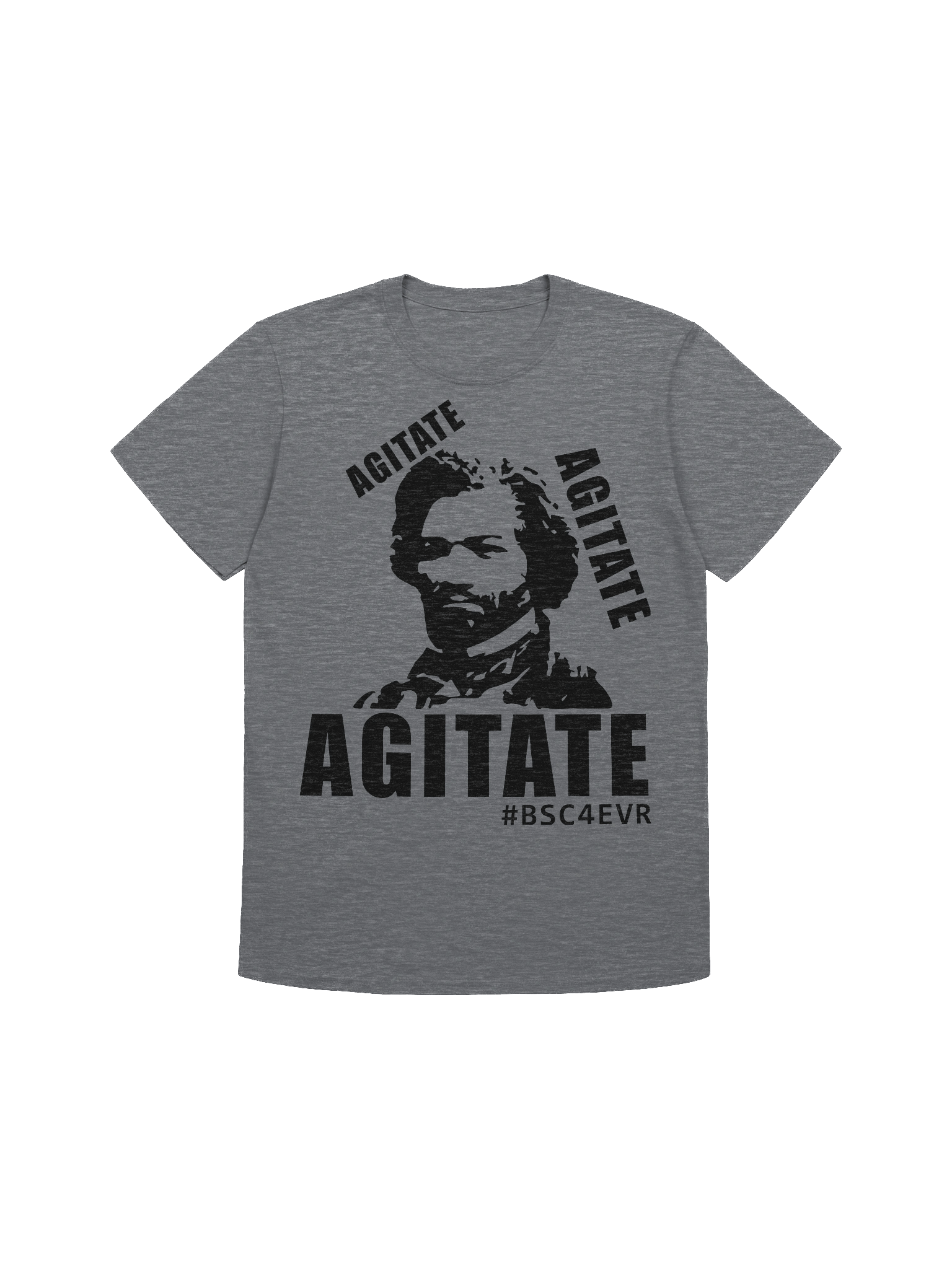 FREDERICK DOUGLASS AGITATE (BLACK) UNISEX T-SHIRT product image (1)